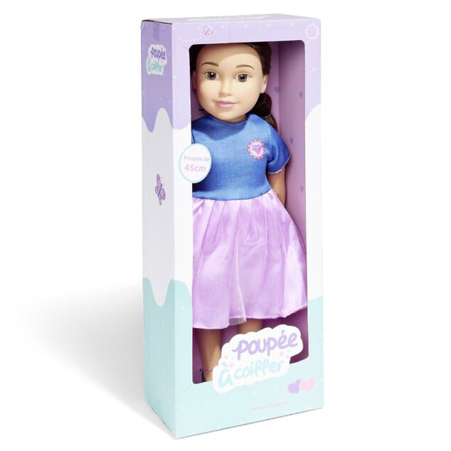 Poup&eacute;e &agrave; coiffer H45cm - 2 mod&egrave;les