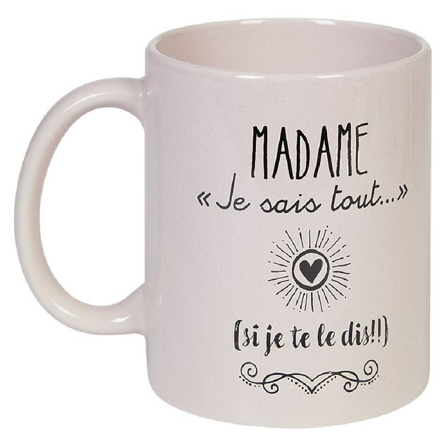 Mug inscription humoristique (2 modèles)