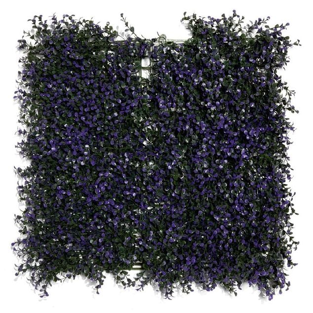 Carr&eacute; v&eacute;g&eacute;tal artificiel violette 50x50cm clipsable