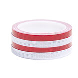 Bande adh&eacute;sive r&eacute;fl&eacute;chissante et d&eacute;coupable x4 rouge et blanc 8m