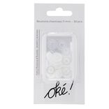 Bouton de chemise x30 plastique Ø11mm