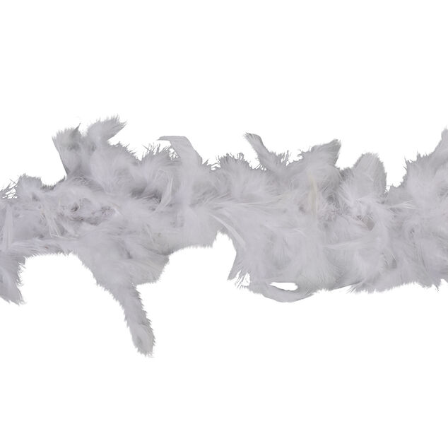 Guirlande boa plume boa blanc