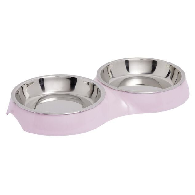 Gamelle double pour chat inox (2 mod&egrave;les)