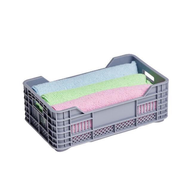 Casier plastique gris 17x10xH6cm