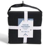 Taie de traversin 85x185cm 100% coton noir