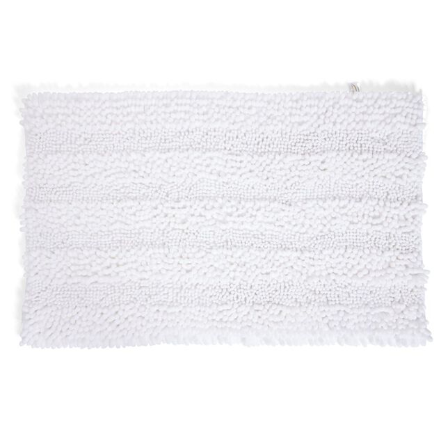 Tapis de bain chenille 50x80cm polyester beige