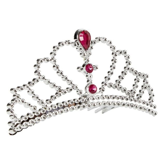 Serre-tête couronne princesse argenté
