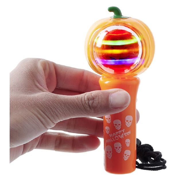 Torche tournoyante Halloween noir orange ou rose