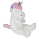 Peluche licorne blanc XL 40x30xH100cm