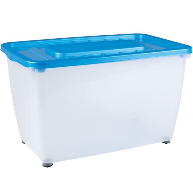 Box de rangement plastique &agrave; roulettes 46L (plusieurs mod&egrave;les)