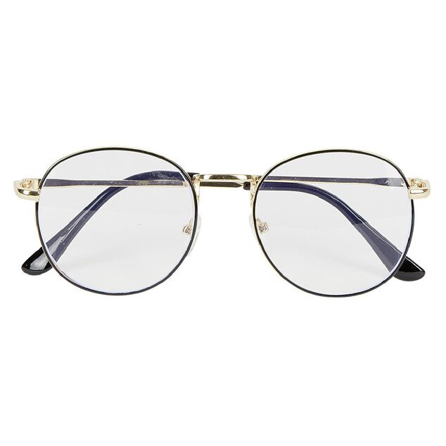 Lunettes noires et dorées anti lumière bleue