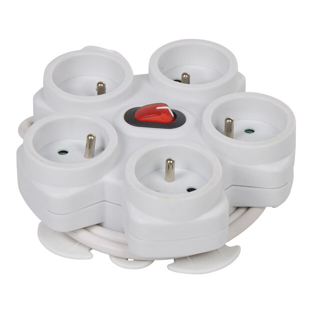 Bloc multiprise &eacute;toile 5 prises
