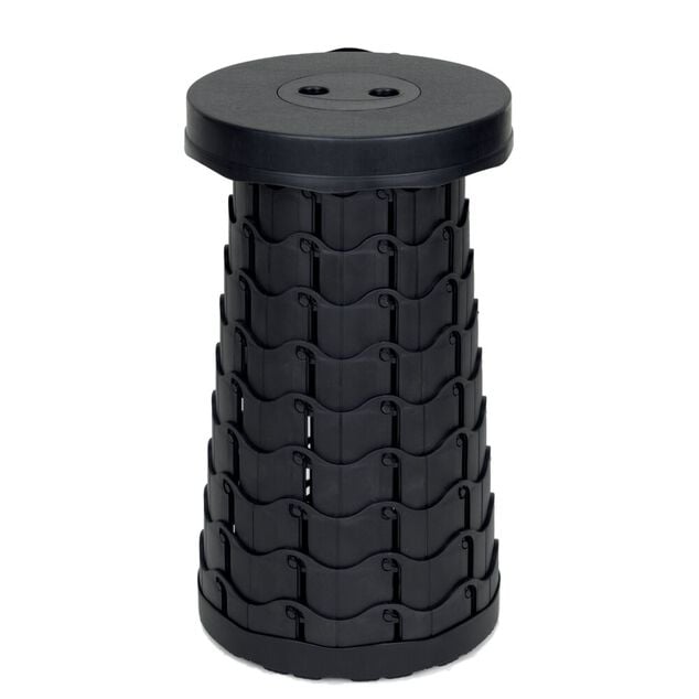 Tabouret camping pliable rond avec sangle de transport &Oslash;25xH45cm