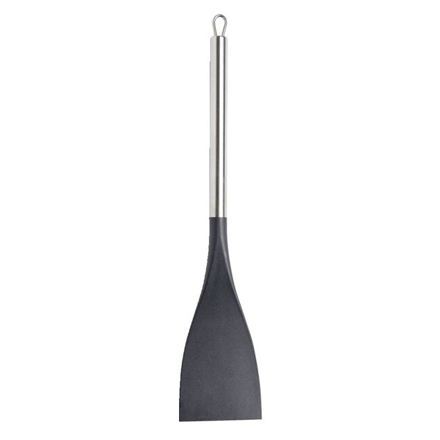 Spatule de cuisine en plastique avec manche en inox L.37,2cm