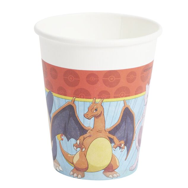 Gobelet carton x8 Pok&eacute;mon 20cl