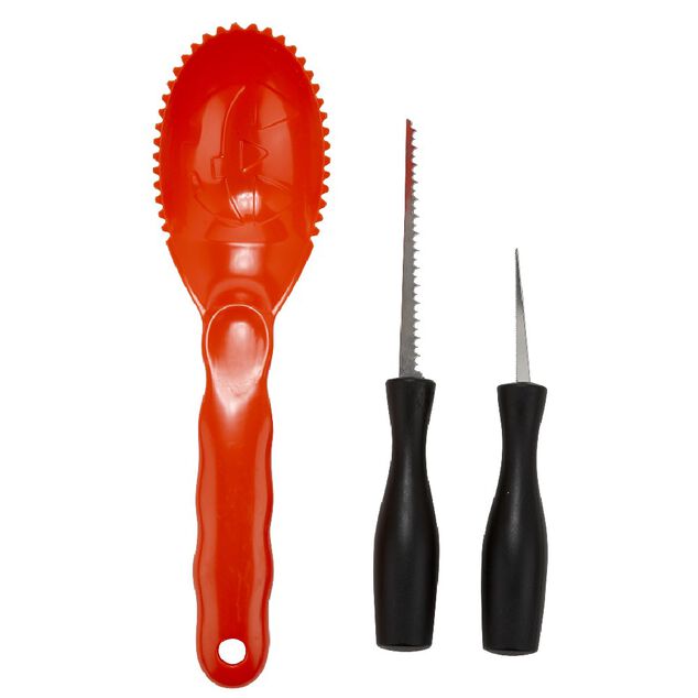 Ustensile de d&eacute;coupe citrouille x3