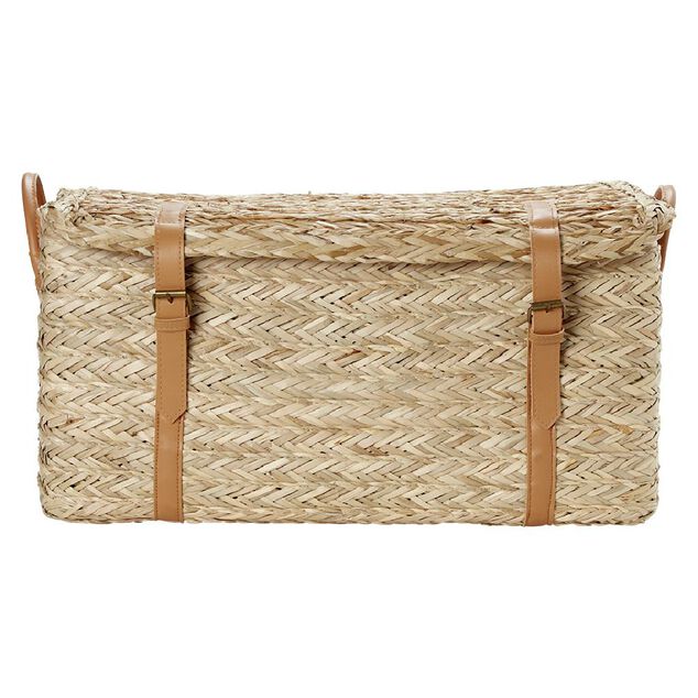 Malle en jonc 52 x 31 x H.25 cm