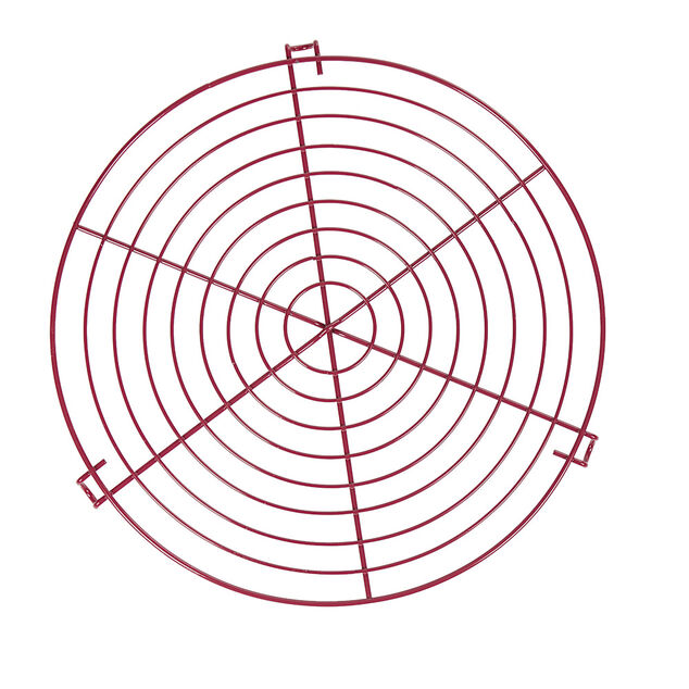 Volette à gâteau ronde en métal rose