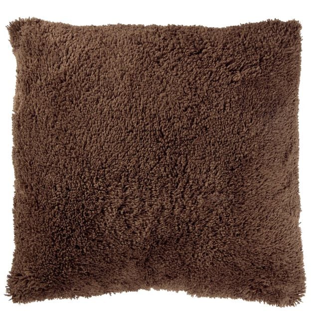 Coussin carr&eacute; fausse fourrure 45x45cm (3 mod&egrave;les)