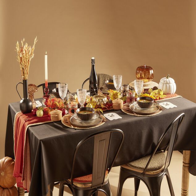 Verre Halloween transparent avec t&ecirc;te de mort int&eacute;rieur 350ml