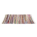 Tapis Chindi 140x70cm coton et polyester multicolore