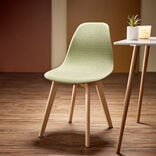 Housse de chaise scandinave extensible verte L45xP40xH45cm