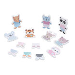 Puzzle magnétique animal en bois certifié FSC® 8 pièces