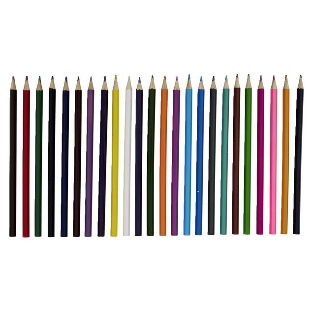 Lot de 24 crayons de couleur