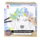 Livre de croquis et coloriage 20x21cm