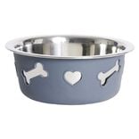 Gamelle pour chien inox silicone Ø16xH6,5cm