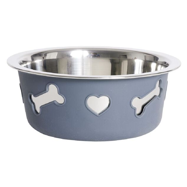 Gamelle pour chien inox silicone &Oslash;16xH6,5cm