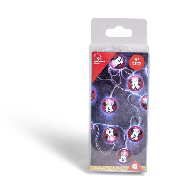 Guirlande Disney Mickey 10LED blanc froid 1,35m