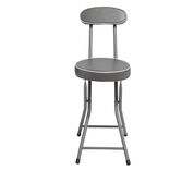 Chaise pliante Tony Gris anthracite &Oslash;30 x H.74 cm