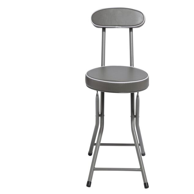 Chaise pliante Tony Gris anthracite &Oslash;30 x H.74 cm