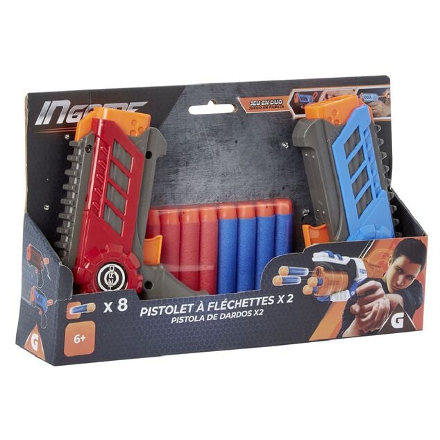 Pistolet &agrave; fl&eacute;chettes x2