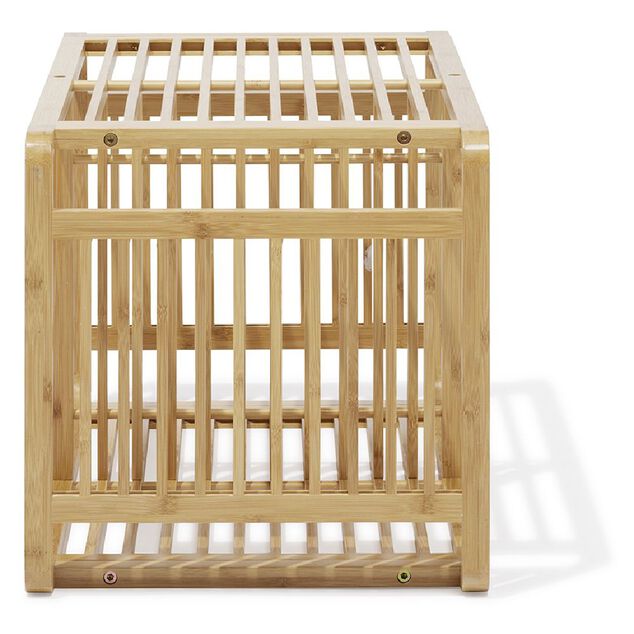 &Eacute;tag&egrave;re 2 cases Macao bambou naturel - L33xH.64,5xP.33 cm