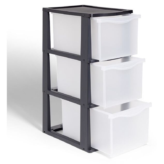 Tour 3 tiroirs 26,8xH63x37cm