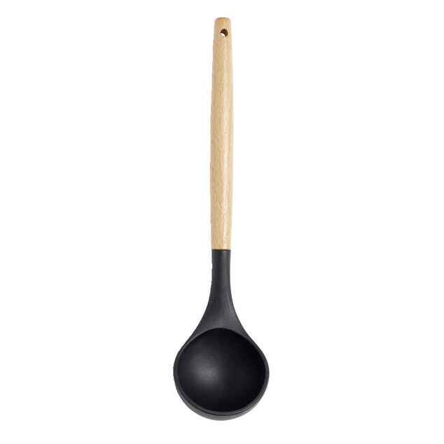 Louche en silicone avec manche en bois L.31,5cm