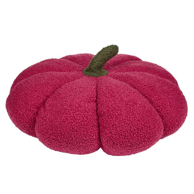 Coussin citrouille XL polyester &Oslash;45xH33cm (4 mod&egrave;les)