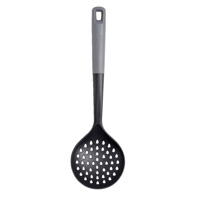 &Eacute;cumoire en plastique noir et gris L.35,5cm