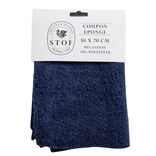 Coupon tissu coton 50x70cm bleu marine