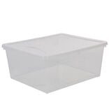 Bo&icirc;te de rangement transparente 18 L