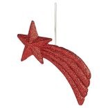 &Eacute;toile filante &agrave; suspendre rouge paillet&eacute;