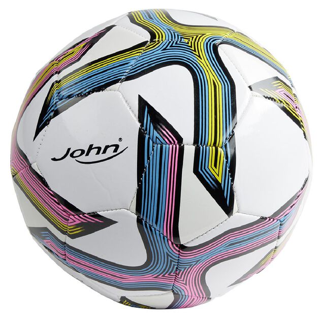 Ballon football cousu multicolore &Oslash;22cm John