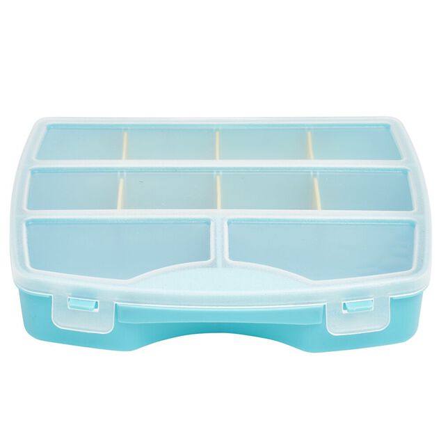 Boîte compartiments 10 cases 19x15xH4cm