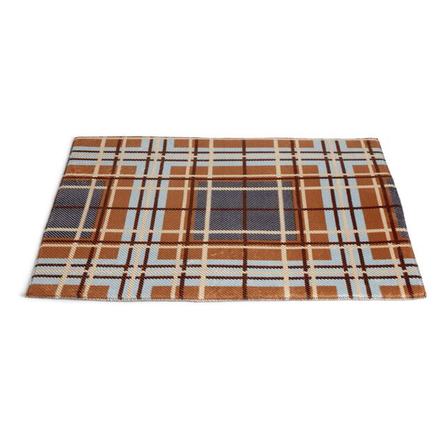 Tapis d'entrée motif tartan 40x60cm (2 modèles)