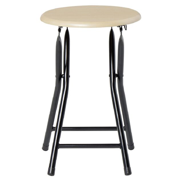 Tabouret pliant Aiden Marron L.30 x P.35 x H.45 cm