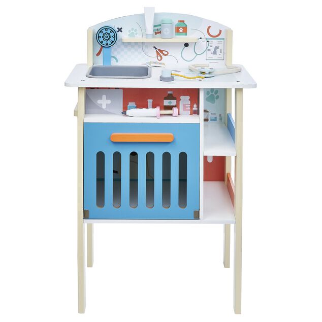 Stand v&eacute;t&eacute;rinaire 2-en-1 en bois certifi&eacute; FSC&reg;