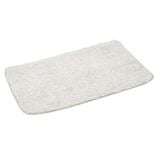 Tapis de salle de bain gris en polyester