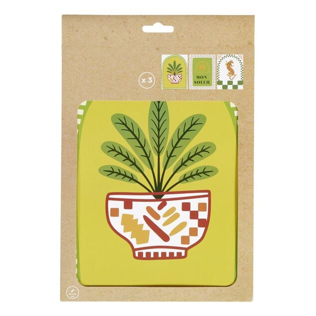 Affiche d&eacute;co x3 papier th&egrave;me tropical 10x15cm (4 mod&egrave;les)